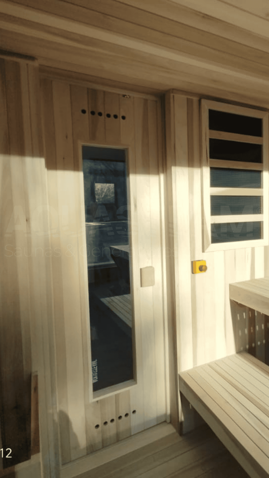 ¿Por qué las puertas de sauna tienen ventilación?